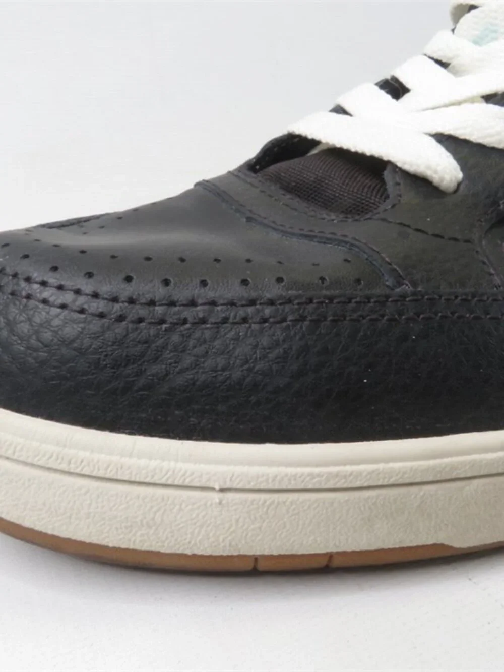 Vans Lowland CC Leather Sneakers Black White Retro Flying V Men's Size 12 Skate